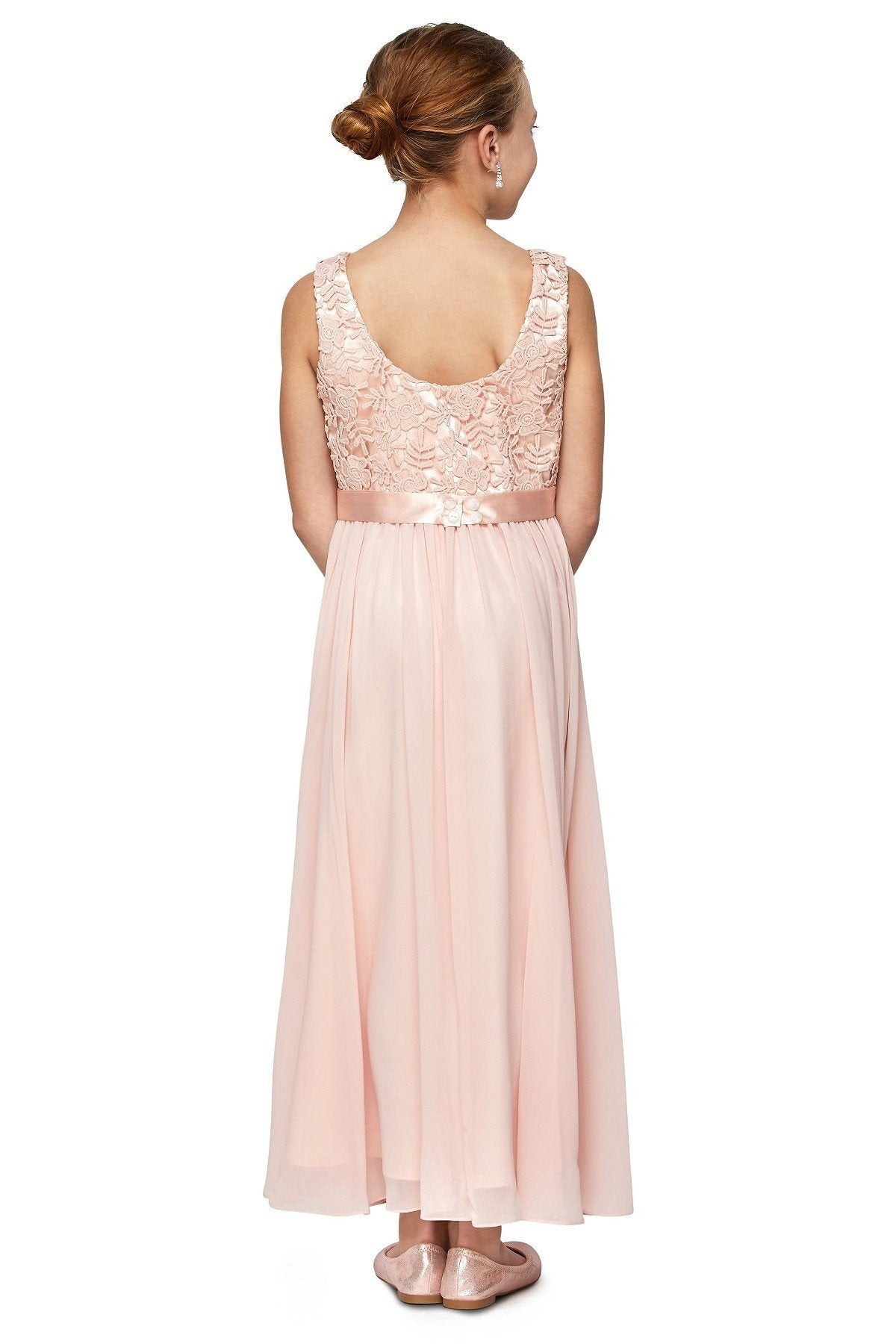 Lace Chiffon Girl Party Dress by Cinderella Couture USA 5006