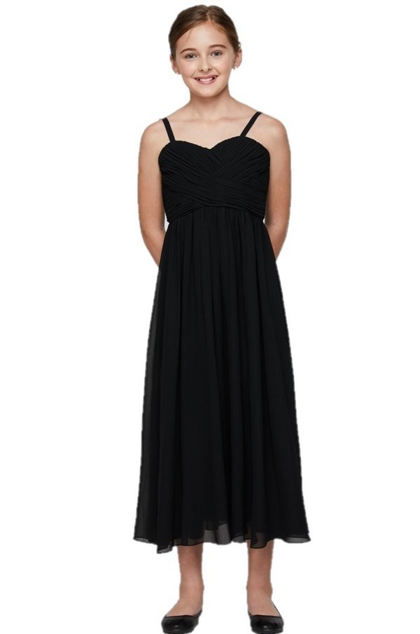 Chiffon Pleated Girl Party Dress by Cinderella Couture USA 5024