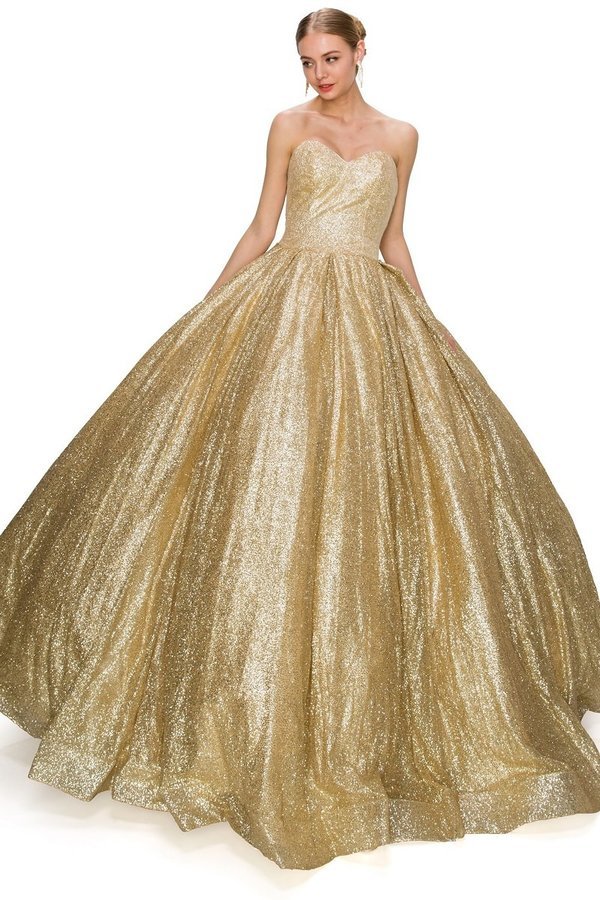 Cinderella Couture USA AS8010J-CH Shiny Quinceanera Dress