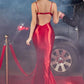 Red_1 Satin Fitted Mermaid Gown Y030 - Women Evening Formal Gown - Special Occasion