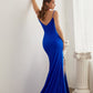 Royal Satin Sheath Corset Slit Gown - Women Evening Formal Gown CD3208 - Special Occasion
