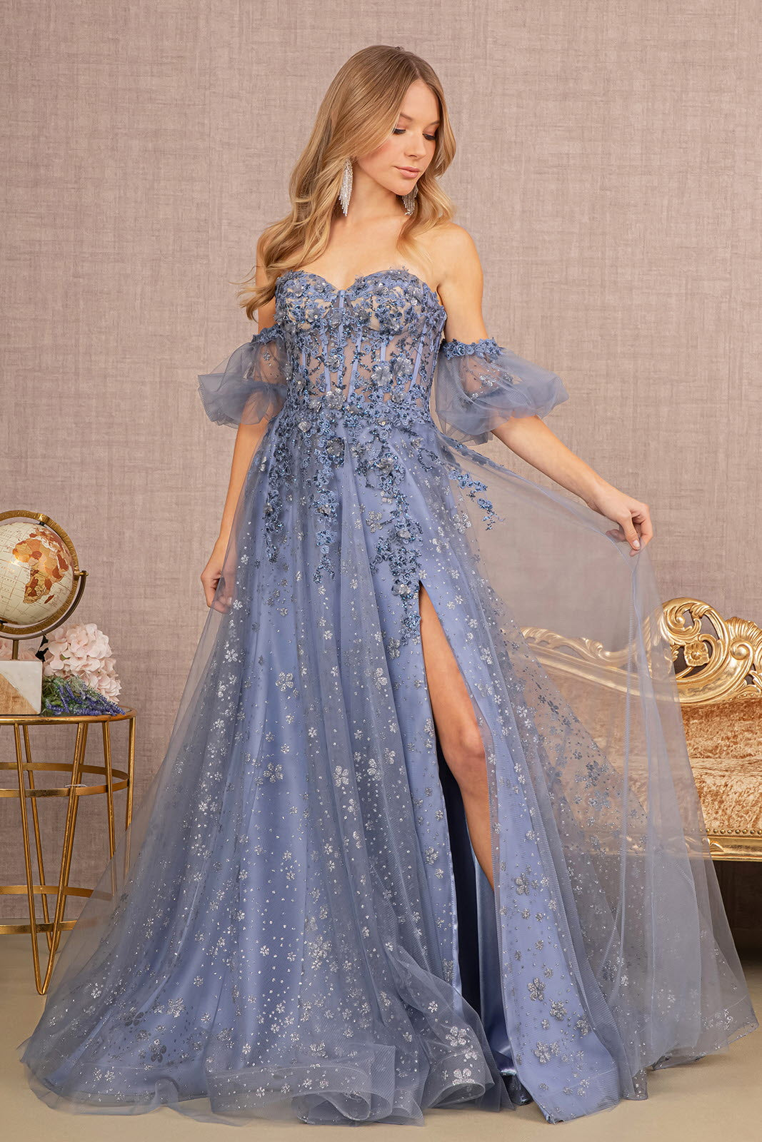 GLS by Gloria GL3126 Prom Dress - Dark Rose | NewYorkDress GLS by Gloria GL3126 Prom Dress - Dark Rose | NewYorkDress