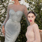 Pearl Long Sleeve Gown by Andrea & Leo Couture A0997 Special Occasion/Curves