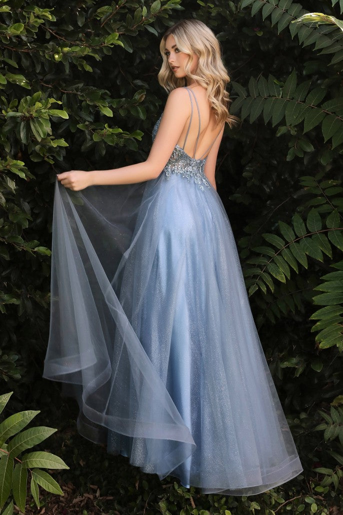A-Line Layered Tulle Dress by Cinderella Divine - CD0154- Special Occasion/Curves