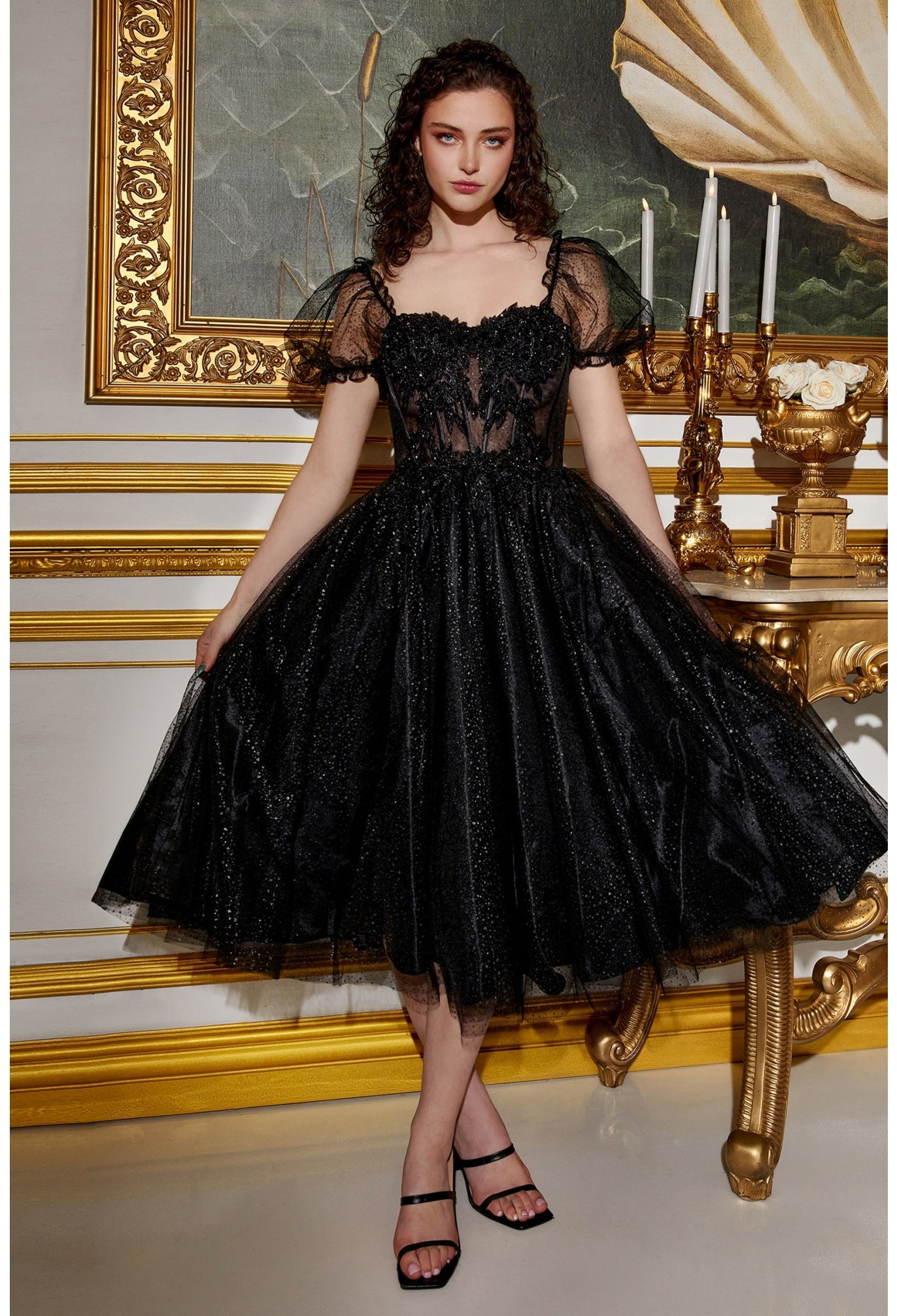 Vestido De Tul Negro Corto Tul Vestidos Cortos En Color Negro