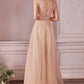 LAYERED TULLE A-LINE GOWN by Cinderella Divine CD0196 - Special Occasion/Curves