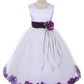 Sash Flower Petal Flower Girl Dress 2of2 by AS160B Kids Dream - Girl Formal Dresses