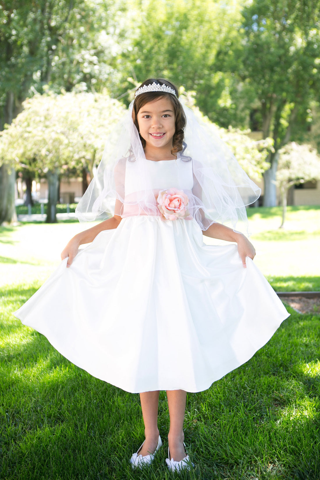 Flower Girls Dress - Black Sash | UK Flower Girl Boutique Age 14 Flower Girls Dress - Black Sash | UK Flower Girl Boutique Age 14