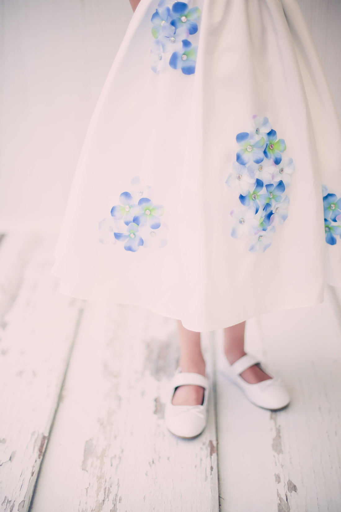 Shantung Decorated with Flower Petals Girl Party Dress by AS204F Kids Dream - Girl Formal Dresses