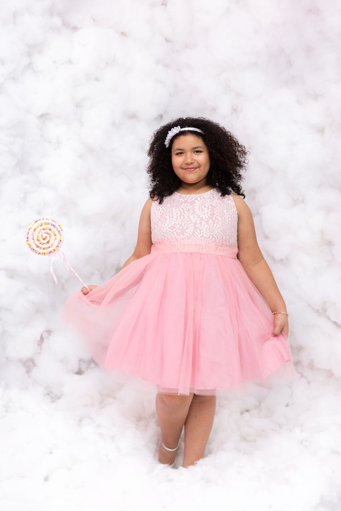 girls plus size dresses Stretch Lace Tulle Girl Party Dress Plus Size by AS420+ Kids Dream