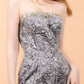 Elizabeth K - GL1147 - Strapless Chiffon Straight Across A-Line Gown