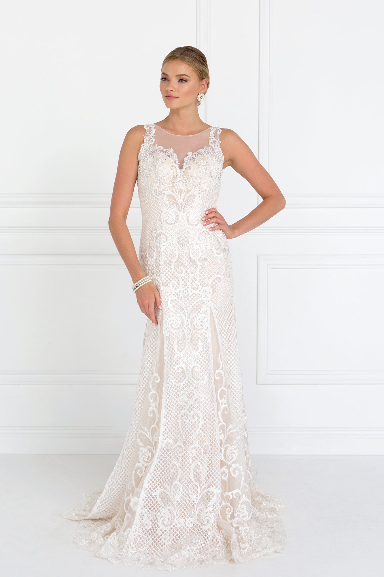 Elizabeth K - GL1588 - Lace Illusion Sweetheart Mermaid Bridal Gown