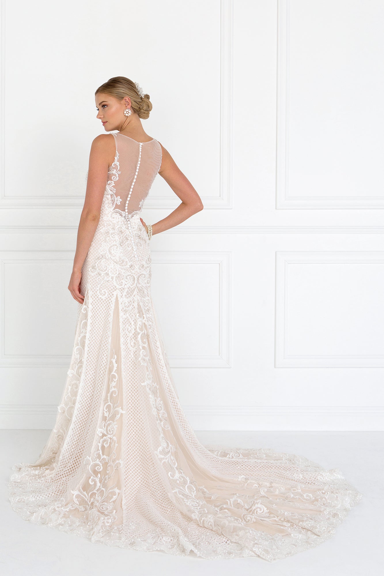 Elizabeth K - GL1588 - Lace Illusion Sweetheart Mermaid Bridal Gown