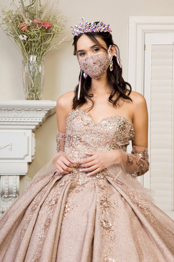 Elizabeth K - GL1912 - Sweetheart Ruffle Tail Ballgown Quinceanera Dress