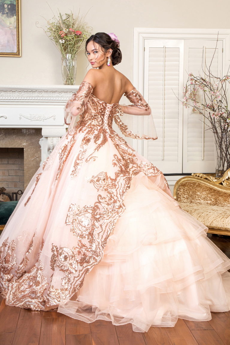 Elizabeth K - GL1914 - Embellished Sweetheart Neckline Quinceanera Dress