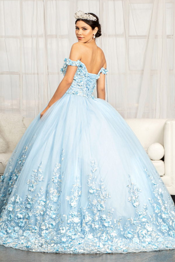 Elizabeth K - GL1960 - Embellished Off Shoulder Quinceanera Dress