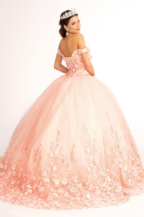 Elizabeth K - GL1960 - Embellished Off Shoulder Quinceanera Dress