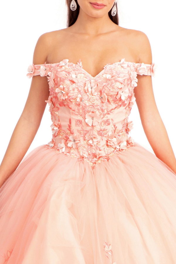 Elizabeth K - GL1960 - Embellished Off Shoulder Quinceanera Dress