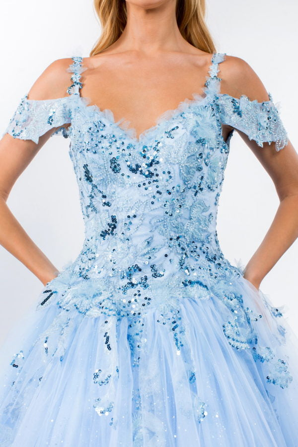 Elizabeth K - GL1969 - Mesh Sweetheart Quinceanera Dress
