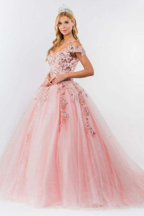 Elizabeth K - GL1969 - Mesh Sweetheart Quinceanera Dress