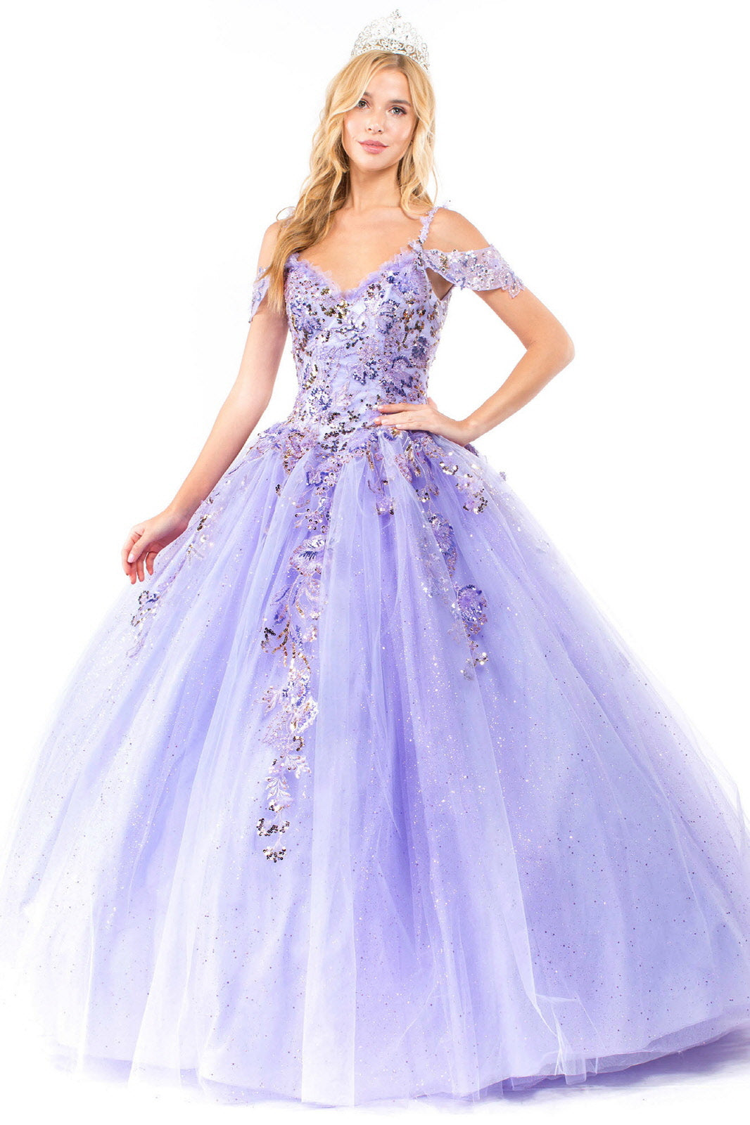 Elizabeth K - GL1969 - Mesh Sweetheart Quinceanera Dress