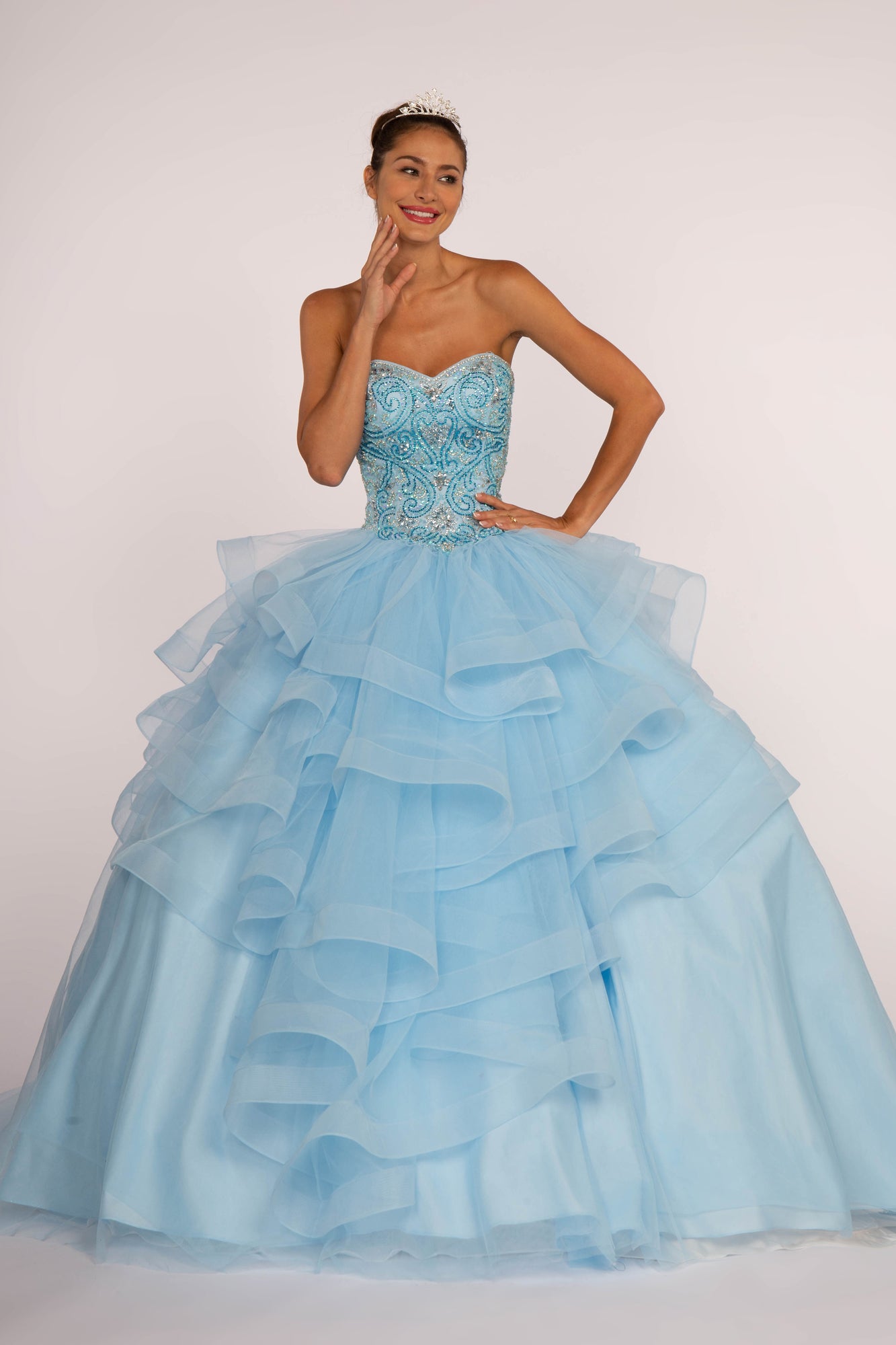 Elizabeth K - GL2515 - Rhinestone Sweetheart Quinceanera Dress