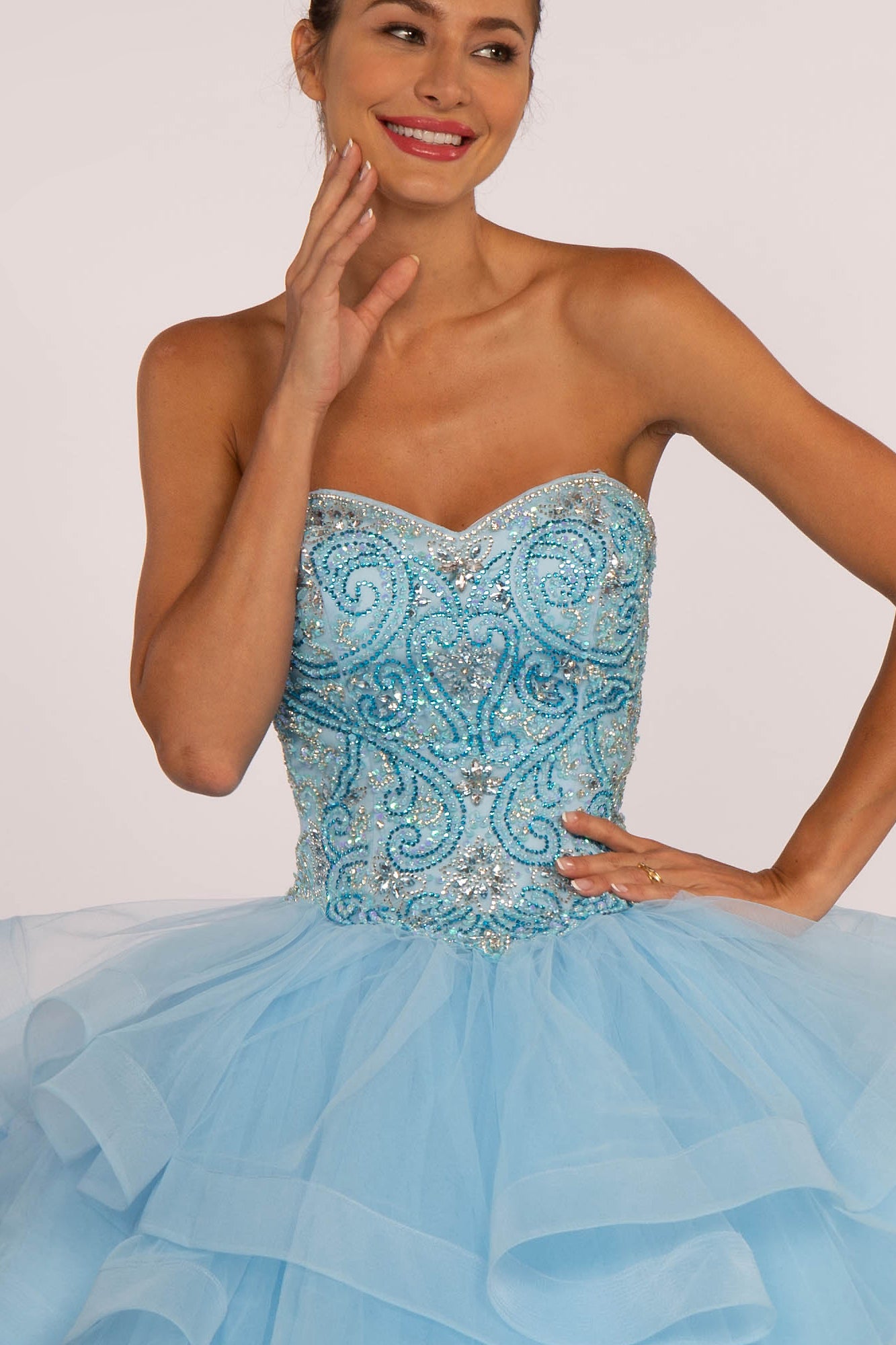 Elizabeth K - GL2515 - Rhinestone Sweetheart Quinceanera Dress