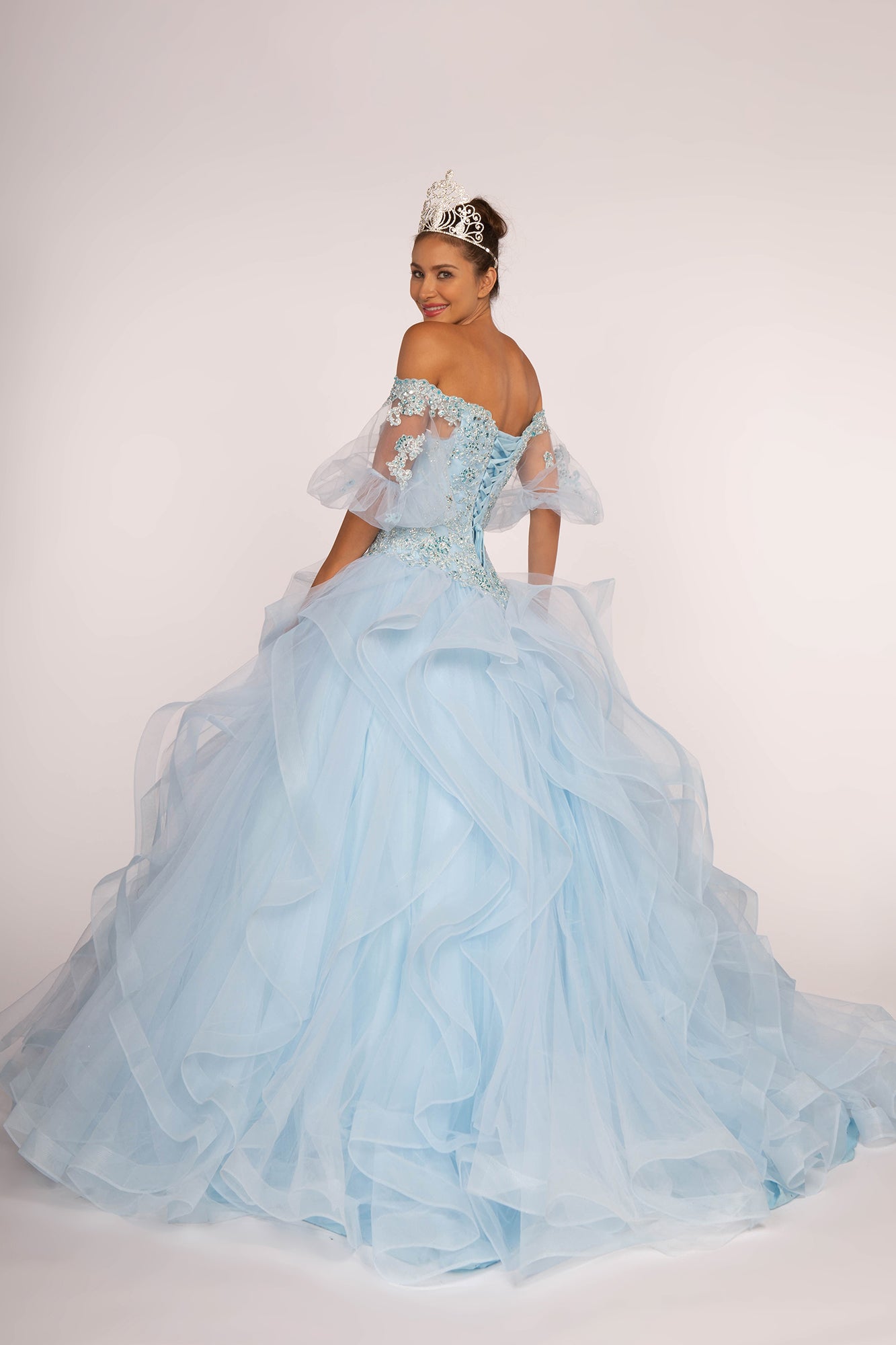 Elizabeth K - GL2601 - Embellished Layered Quinceanera Dress