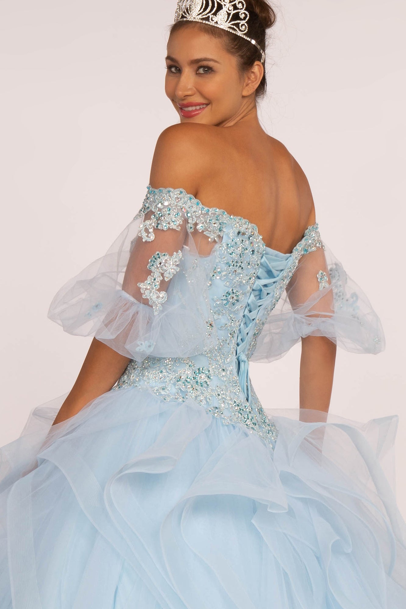 Elizabeth K - GL2601 - Embellished Layered Quinceanera Dress