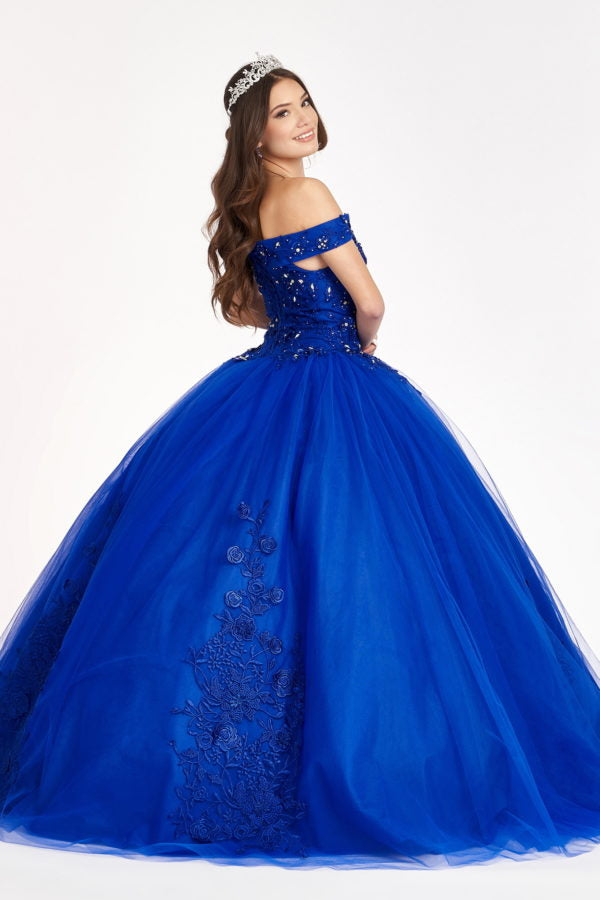 Elizabeth K - GL2802 - Mesh Off-Shoulder Ballgown Quinceanera Dress