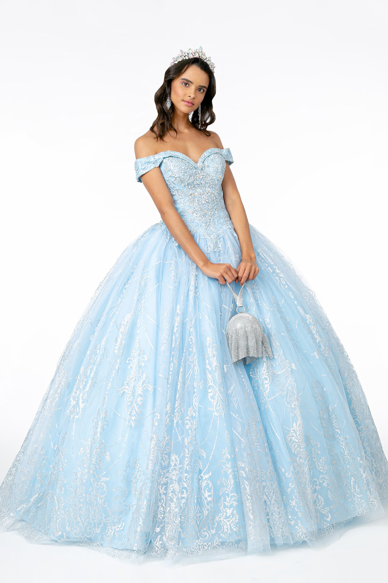 Elizabeth K - GL2910 - Mesh Off The Shoulder Quinceanera Dress