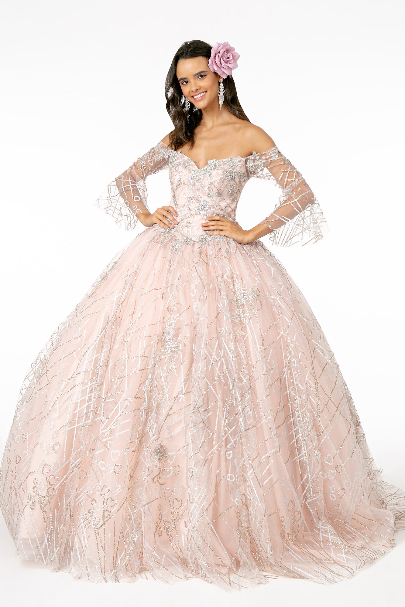 Elizabeth K - GL2911 - Sweetheart Glitter Quinceanera Dress
