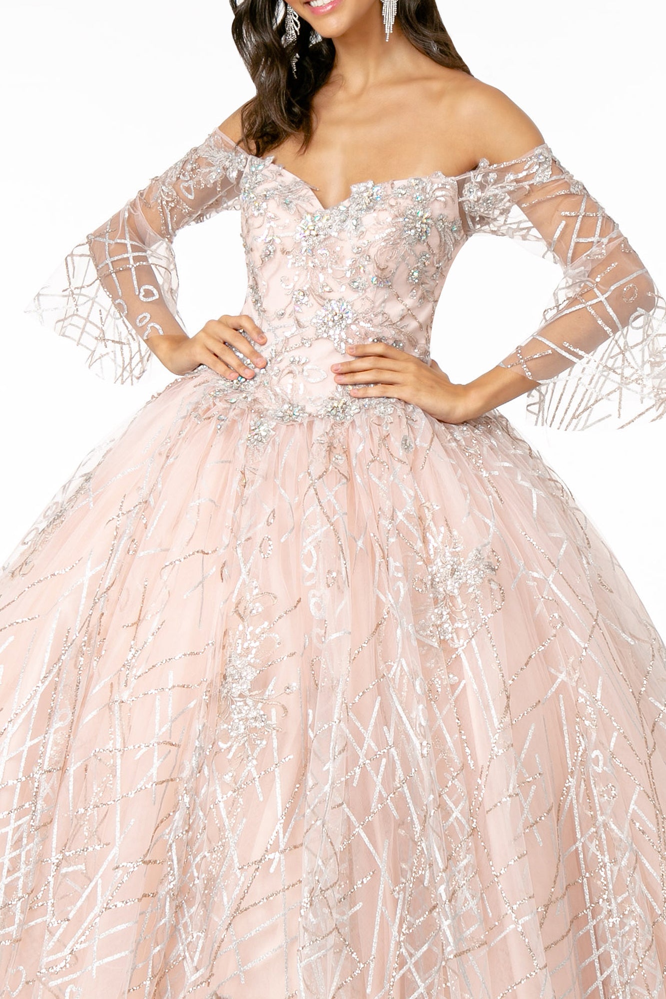 Elizabeth K - GL2911 - Sweetheart Glitter Quinceanera Dress