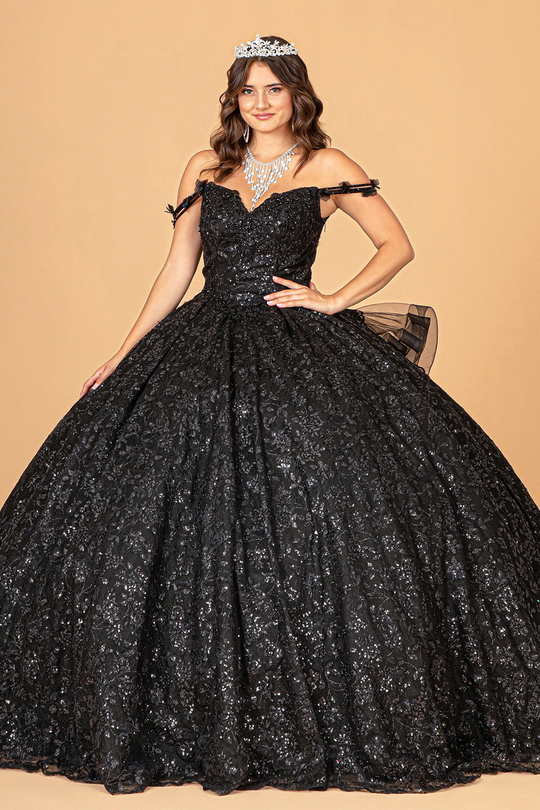 Elizabeth K - GL3072 - Mesh Sweetheart Neck Quinceanera Dress