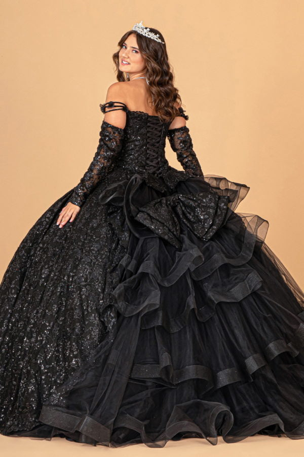 Elizabeth K - GL3072 - Mesh Sweetheart Neck Quinceanera Dress