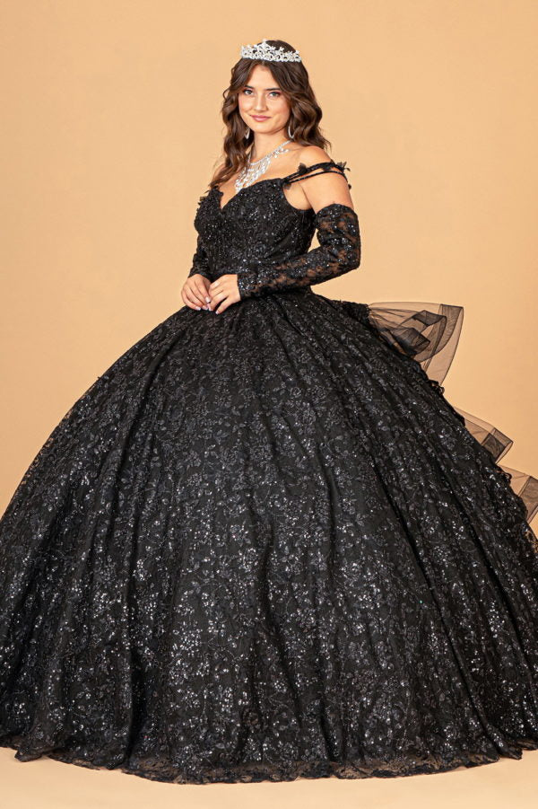 Elizabeth K - GL3072 - Mesh Sweetheart Neck Quinceanera Dress