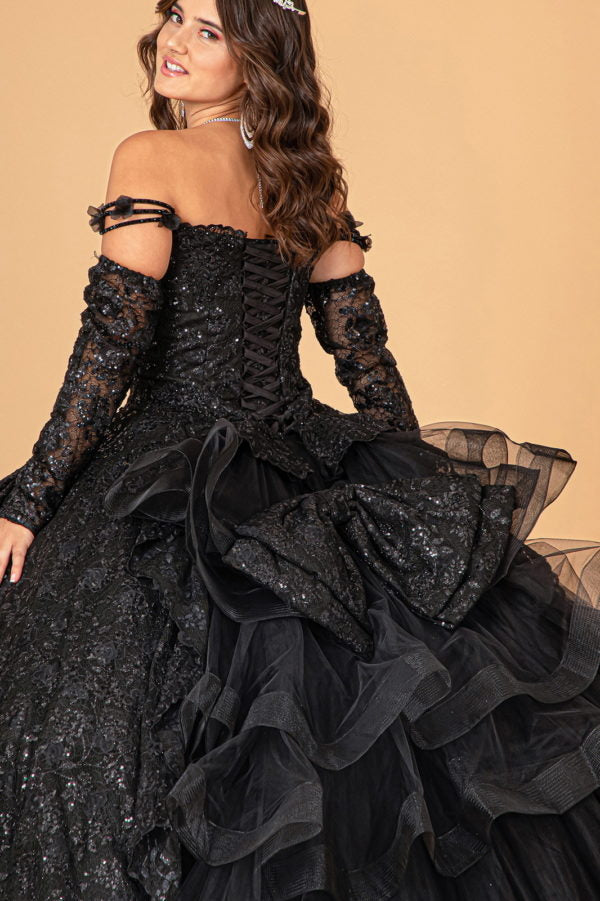 Elizabeth K - GL3072 - Mesh Sweetheart Neck Quinceanera Dress