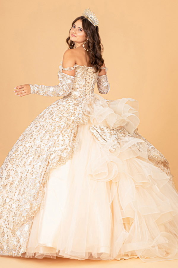 Elizabeth K - GL3072 - Mesh Sweetheart Neck Quinceanera Dress