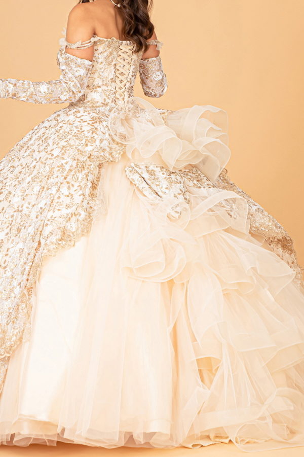 Elizabeth K - GL3072 - Mesh Sweetheart Neck Quinceanera Dress