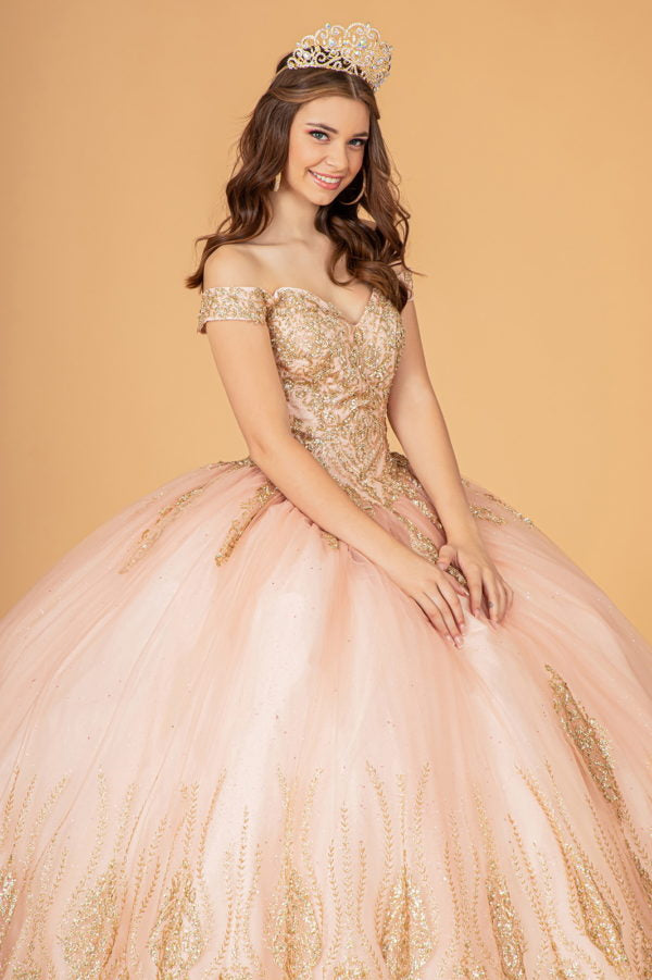 Elizabeth K - GL3079 - Off-Shoulder Sweetheart Neck Quinceanera Dress