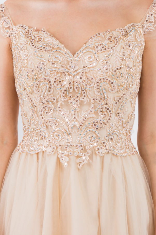 Elizabeth K - GS1966 - Cut-Away Sweetheart Cocktail Dress - Short