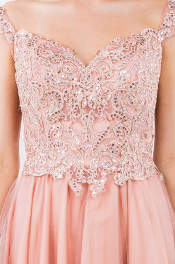 Elizabeth K - GS1966 - Cut-Away Sweetheart Cocktail Dress - Short