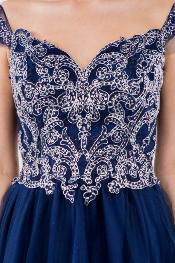 Elizabeth K - GS1966 - Cut-Away Sweetheart Cocktail Dress - Short