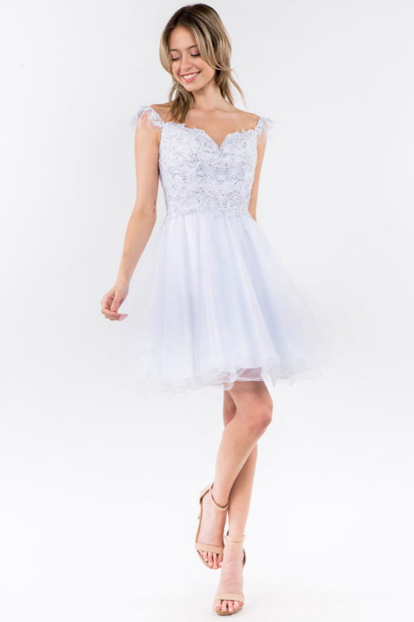 Elizabeth K - GS1966 - Cut-Away Sweetheart Cocktail Dress - Short