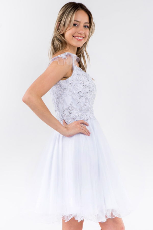 Elizabeth K - GS1966 - Cut-Away Sweetheart Cocktail Dress - Short