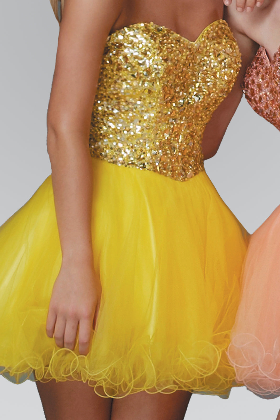 Elizabeth K - GS2034 - Sweetheart Tulle Cocktail Dress - Short