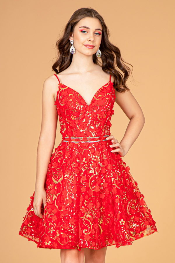 Red 2 Piece Lace Maternity Dress