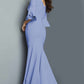 Jovani 09776 Long Sleeve Mermaid Evening Dress - Special Occasion/Curves
