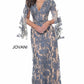 Jovani 00752 V-Neck Lace long sleeve Dress - Special Occasion/Curves