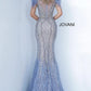 Jovani 02326 Beaded Feather Mermaid Dress - Special Occasion/Curves